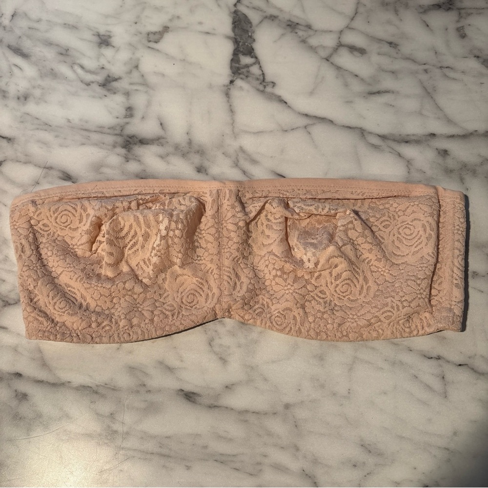 Wacoal 36DDD Halo Lace Strapless Underwire Unlined Bra NWOT 854205 Sand Beige